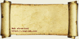 Jovana Mitrović vizit kartica